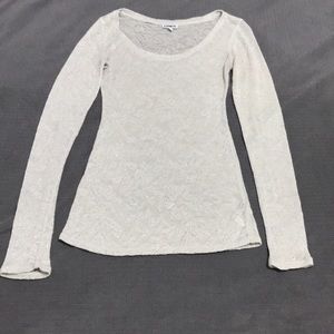 Long sleeve, sheer top